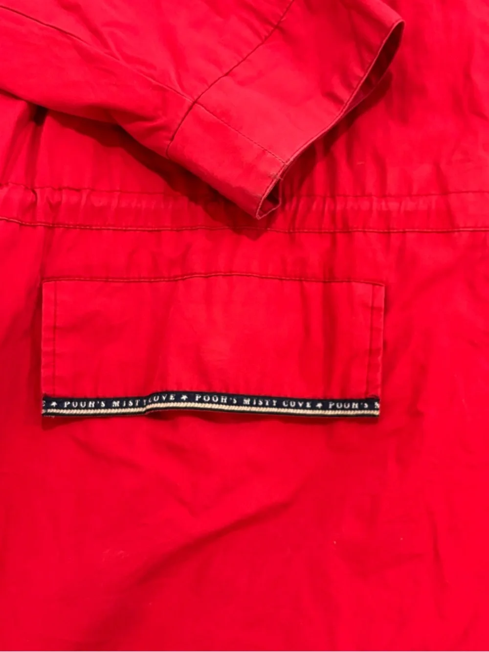 Vintage Disney Parks Winnie The Pooh Misty Cove Red Parka Raincoat Unisex Y2K - Picture 5 of 9